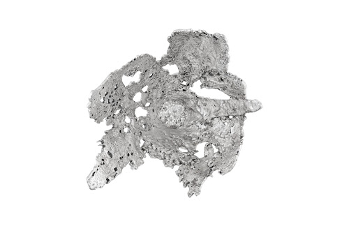 Phillips Collection Perforated Splash Bowl Wall Art Silver Leaf Accent