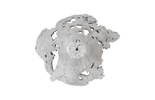 Phillips Collection Perforated Splash Bowl Wall Art Silver Leaf Accent
