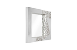 Phillips Collection Mercury , Square, Silver Leaf Silver Mirror