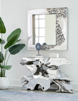 Phillips Collection Mercury , Square, Silver Leaf Silver Mirror