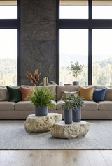 Phillips Collection Cast Boulder  Roman Stone Large Coffee Table