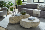 Phillips Collection Cast Boulder  Roman Stone Large Coffee Table