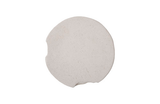 Phillips Collection Slice Round White Stone Stool