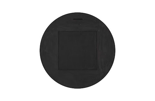 Phillips Collection Circular Cracked Black & Gold Mirror