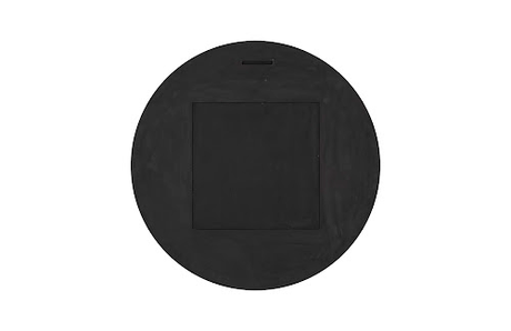 Phillips Collection Circular Cracked Black & Gold Mirror
