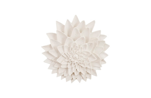 Phillips Collection Dahlia Flower , White Stone White Wall Art