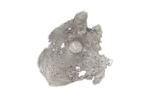 Phillips Collection Semi-Perforated Splash Bowl Wall Art Silver Leaf Accent