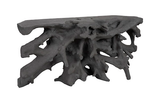 Phillips Collection Beau Cast Root  Table Charcoal Stone Console