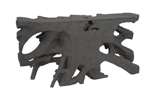 Phillips Collection Beau Cast Root  Table Charcoal Stone Console