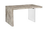 Phillips Collection Waterfall Gray Stone Acrylic Leg Desk