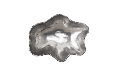 Phillips Collection Cast Onyx Wall Bowl Silver SM Accent