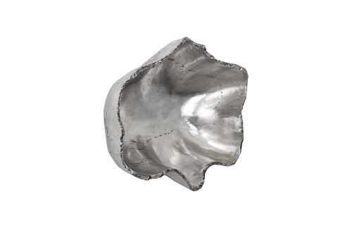 Phillips Collection Cast Onyx Wall Bowl Silver SM Accent