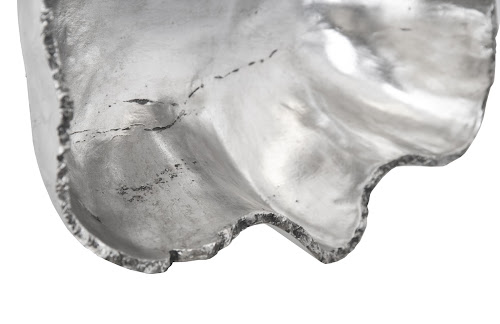 Phillips Collection Cast Onyx Wall Bowl Silver SM Accent