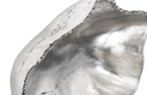 Phillips Collection Cast Onyx Wall Bowl Silver SM Accent