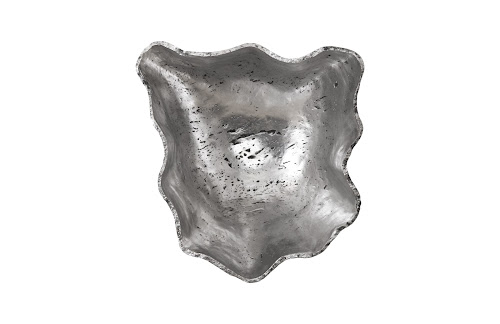 Phillips Collection Cast Onyx Wall Bowl Silver LG Accent