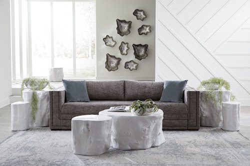 Phillips Collection Cast Onyx Wall Bowl Silver LG Accent