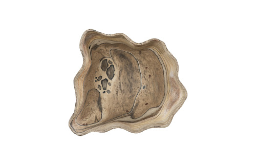 Phillips Collection Cast Wall Onyx Bowl Faux Finish LG Accent