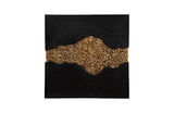 Phillips Collection Geode Texture Panel Black and Gold Wall Decor Wall Art