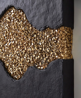Phillips Collection Geode Texture Panel Black and Gold Wall Decor Wall Art