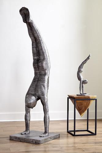 Phillips Collection Handstand Sculpture, Aluminum Small Accent