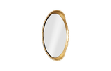 Phillips Collection Broken Egg , Black and Gold Leaf Black Mirror