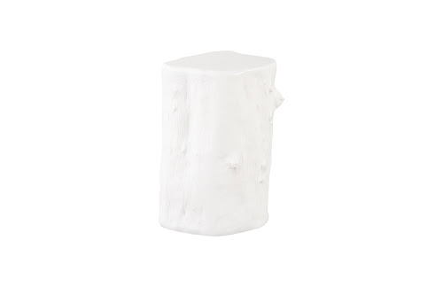 Phillips Collection Log Gel Coat White SM Stool
