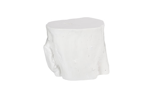 Phillips Collection Log Gel Coat White LG Stool