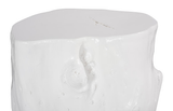 Phillips Collection Log Gel Coat White LG Stool