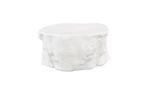 Phillips Collection Log , Gel Coat White White Coffee Table
