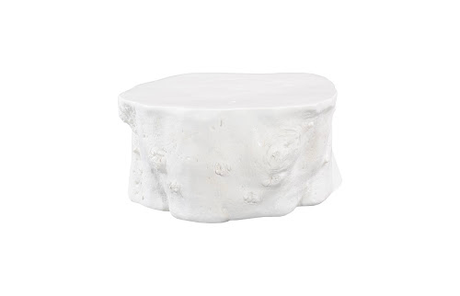 Phillips Collection Log , Gel Coat White White Coffee Table