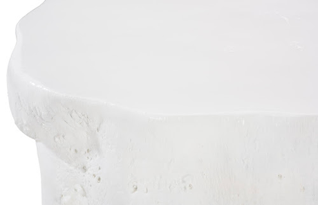 Phillips Collection Log , Gel Coat White White Coffee Table