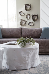 Phillips Collection Log , Gel Coat White White Coffee Table