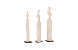 Phillips Collection Cast Women Sculptures, Roman Stone Set of 3 Accent