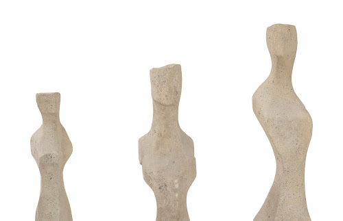 Phillips Collection Cast Women Sculptures, Roman Stone Set of 3 Accent