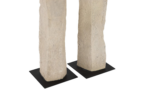 Phillips Collection Cast Women Sculptures, Roman Stone Set of 3 Accent