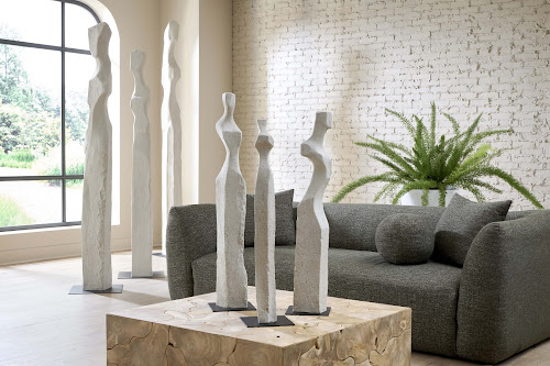 Phillips Collection Cast Women Sculptures, Roman Stone Set of 3 Accent