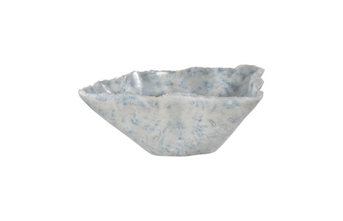 Phillips Collection Cast Blue Onyx Faux Finish Narrow Bowl