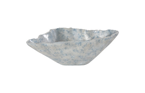 Phillips Collection Cast Blue Onyx Faux Finish Narrow Bowl