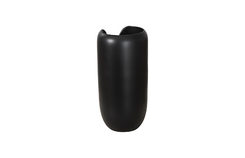 Phillips Collection Interval Wood Black Small Vase