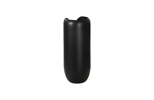 Phillips Collection Interval Wood Black Medium Vase
