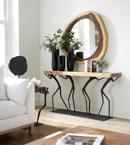 Phillips Collection Interval Wood Black Medium Vase