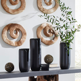 Phillips Collection Interval Wood Black Large Vase