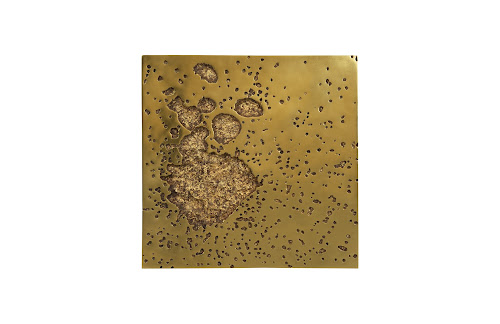 Phillips Collection Splotch Wall Art, Square, Gold Leaf Gold Accent