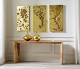 Phillips Collection Splotch Wall Art, Square, Gold Leaf Gold Accent