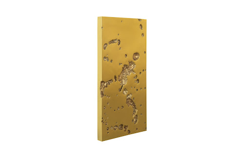 Phillips Collection Splotch Wall Art, Rectangle, Gold Leaf Gold Accent