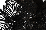 Phillips Collection Flower Wall Art, Large, Black, Metal Black Accent