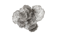 Phillips Collection Flower Wall Art, Large, Gray, Metal Gray Accent
