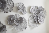 Phillips Collection Flower Wall Art, Large, Gray, Metal Gray Accent
