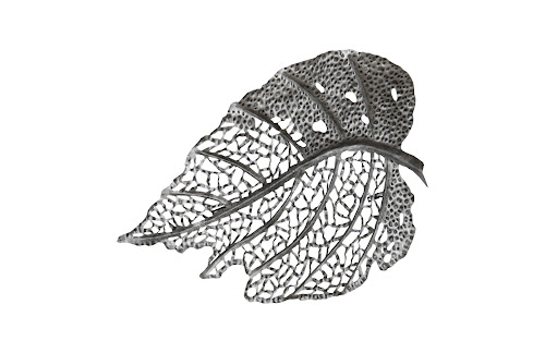 Phillips Collection Birch Leaf Wall Art, Silver, MD Silver Accent