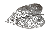 Phillips Collection Birch Leaf Wall Art, Silver, XL Silver Accent